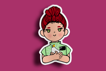 Fruit of Life 3.7 - Redhead Sister Missionary Sticker