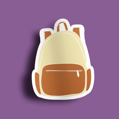 Backpack Sticker- Beige