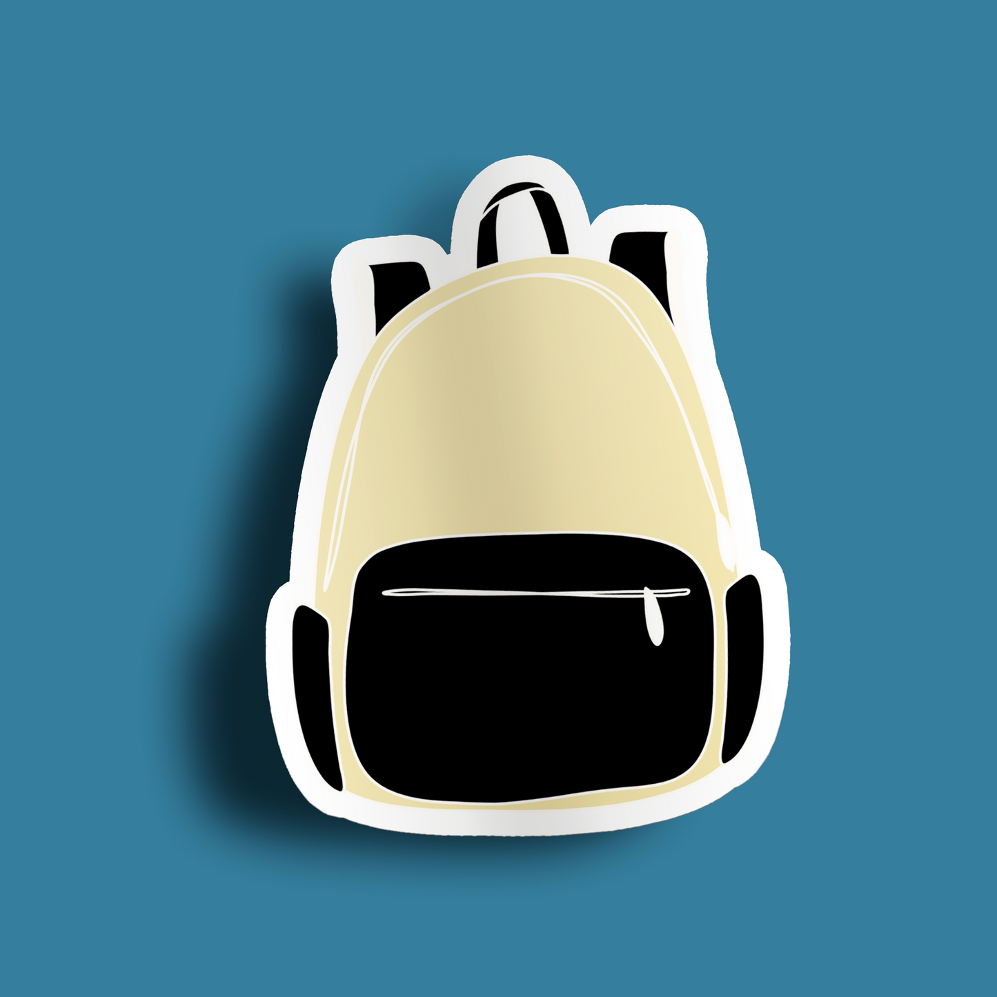 Backpack Sticker- Beige