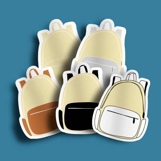 Backpack Sticker- Beige