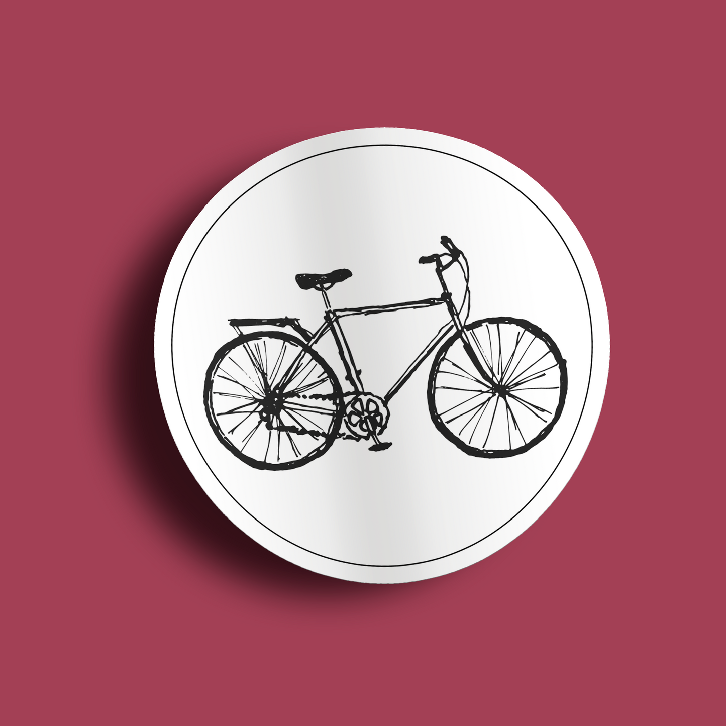 Bike- Round Sticker