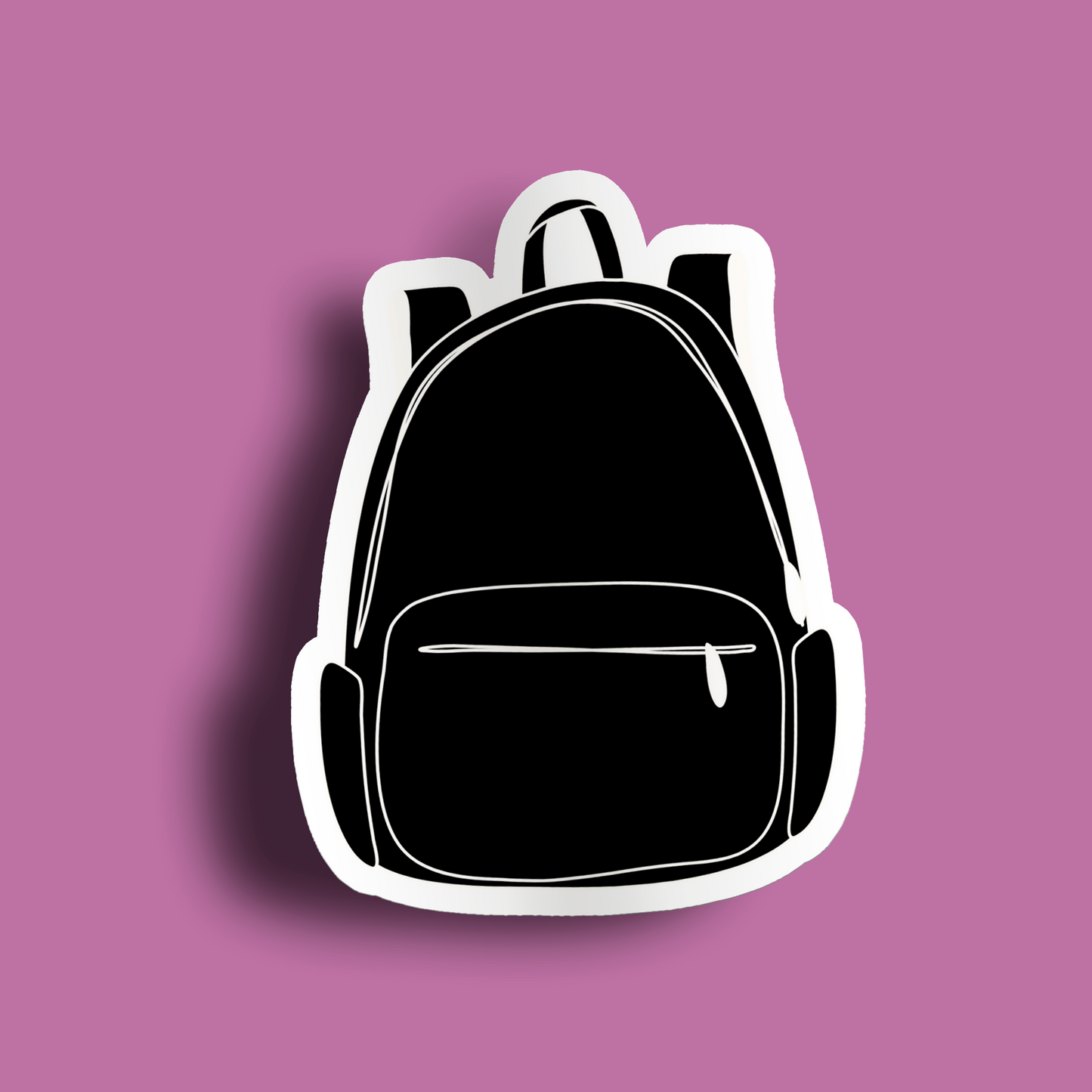 Backpack Sticker- Black