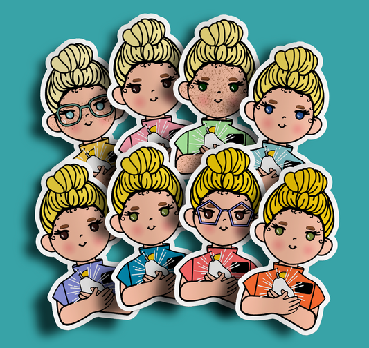 Fruit of Life 4.7 - Blonde Sister Missionary Sticker