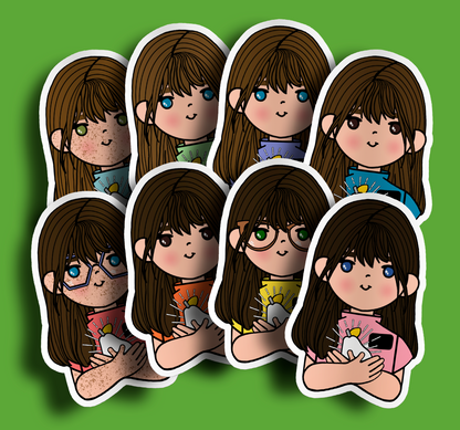 Fruit of Life 5.4 - Brunette Sister Missionary Sticker