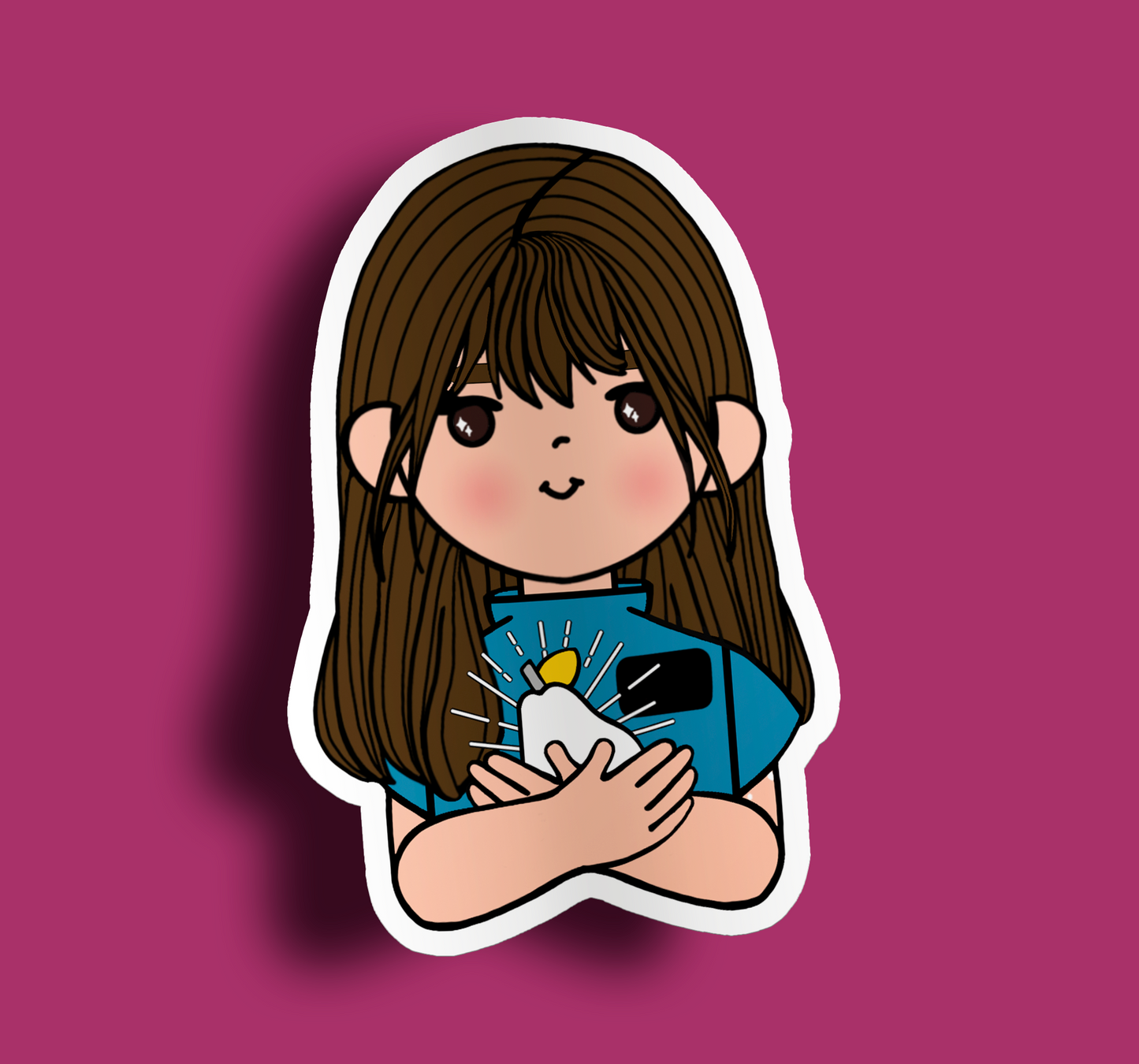 Fruit of Life 5.4 - Brunette Sister Missionary Sticker