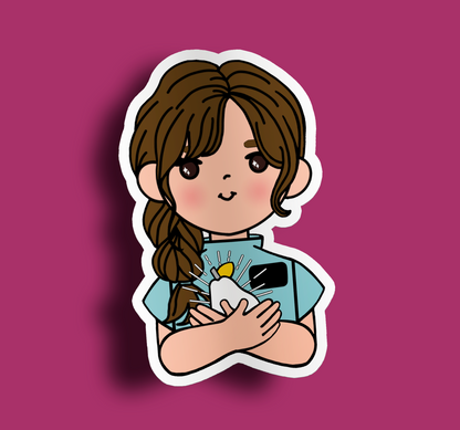 Fruit of Life 5.3 - Brunette Sister Missionary Sticker