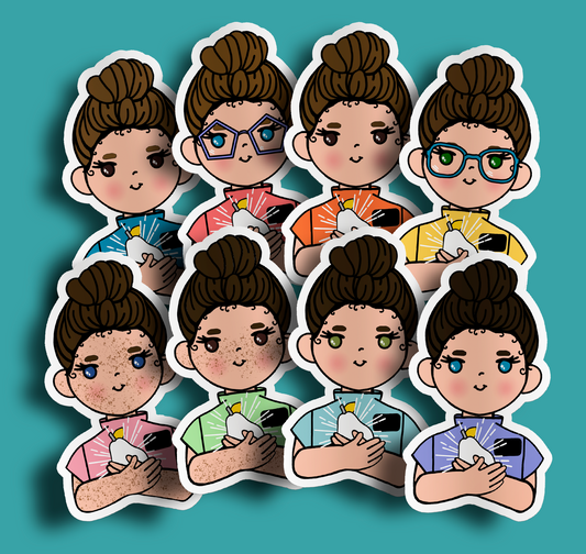 Fruit of Life 5.7 - Brunette Sister Missionary Sticker