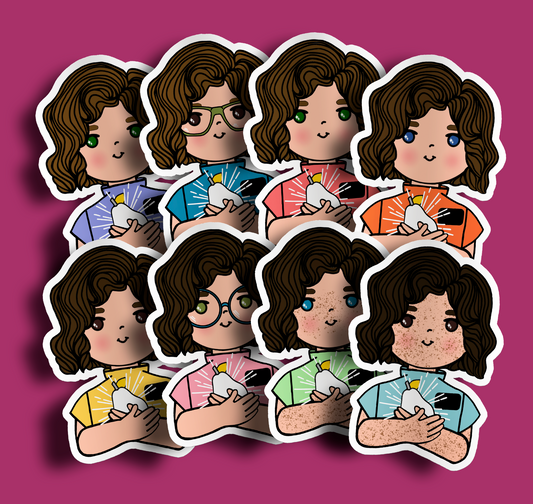 Fruit of Life 5.6 - Brunette Sister Missionary Sticker