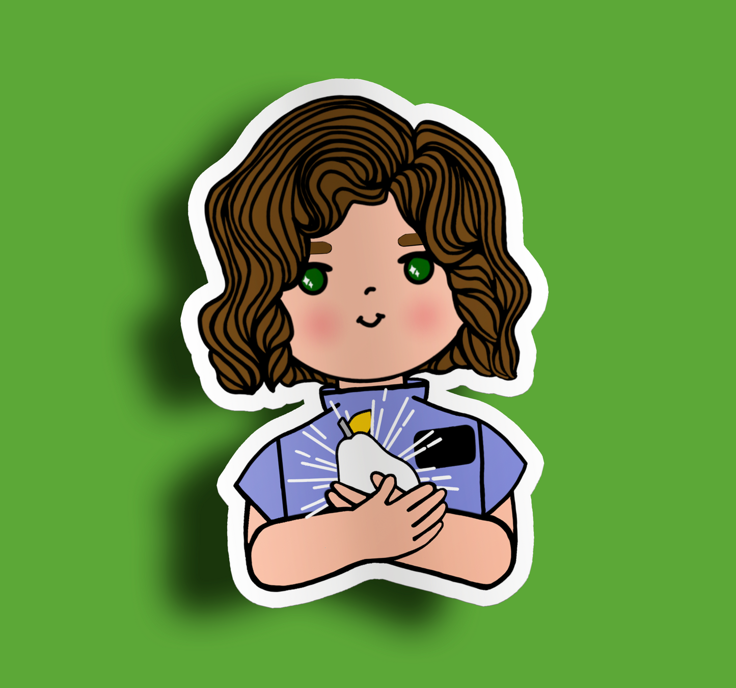 Fruit of Life 5.6 - Brunette Sister Missionary Sticker