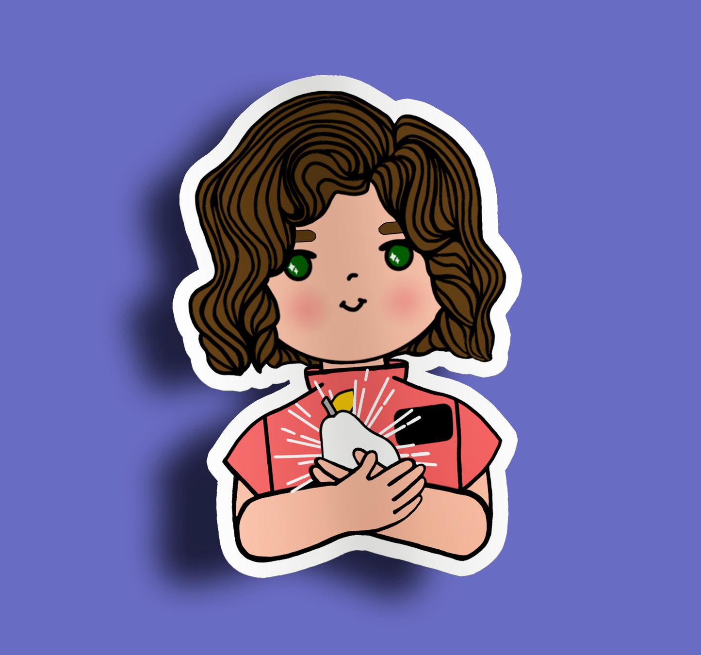 Fruit of Life 5.6 - Brunette Sister Missionary Sticker