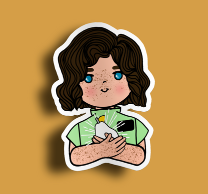 Fruit of Life 5.6 - Brunette Sister Missionary Sticker