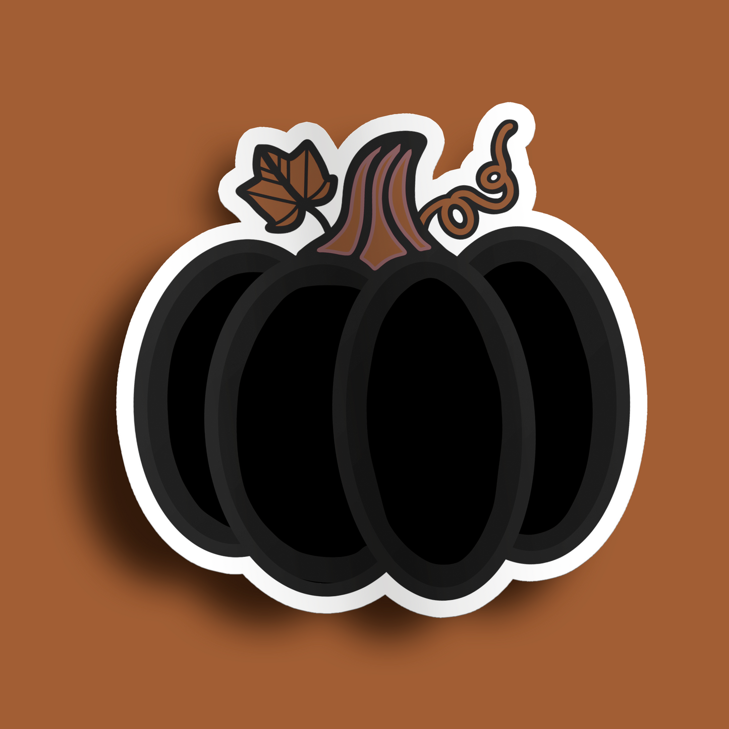 Black Pumpkin Stickers