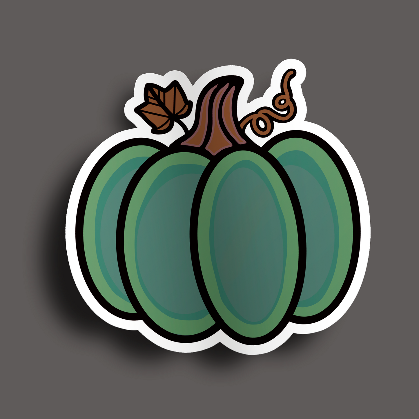 Green Pumpkin Stickers