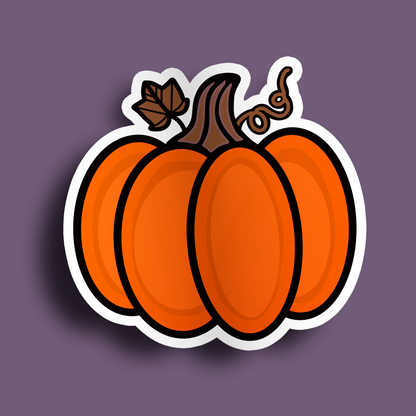 Orange Pumpkin Stickers