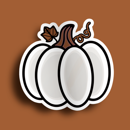 White Pumpkin Stickers