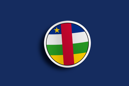 World Flag Stickers - Central Africa