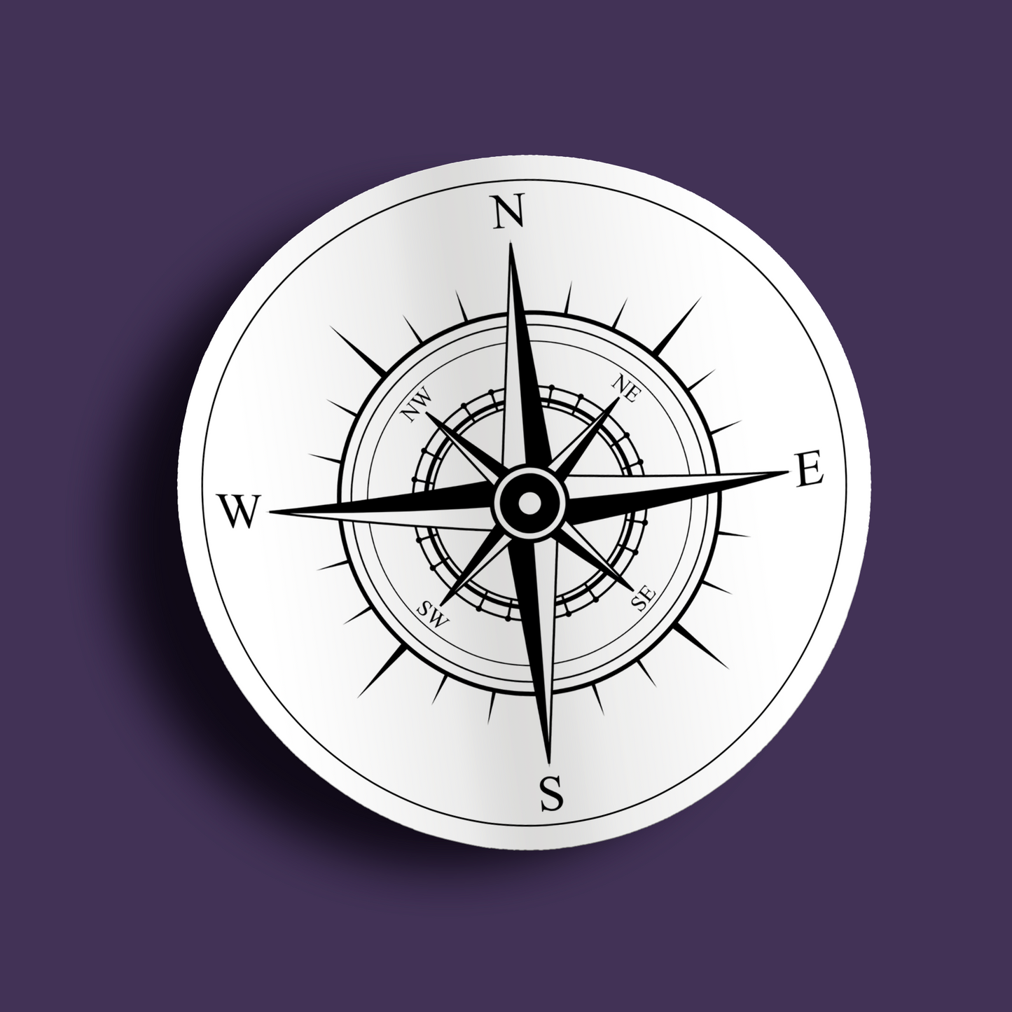 Compass Sticker