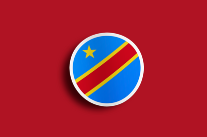 World Flag Stickers - Central Africa