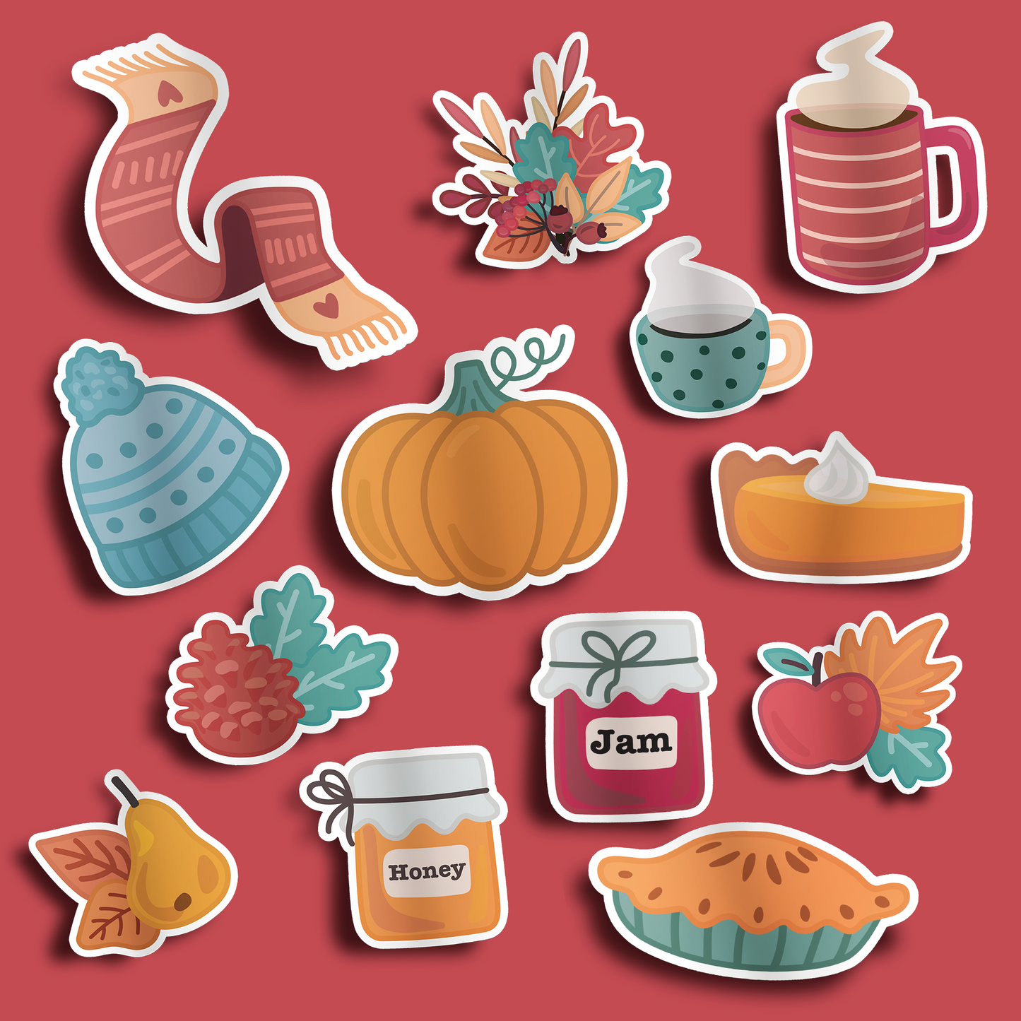 Fall Things Sticker Set