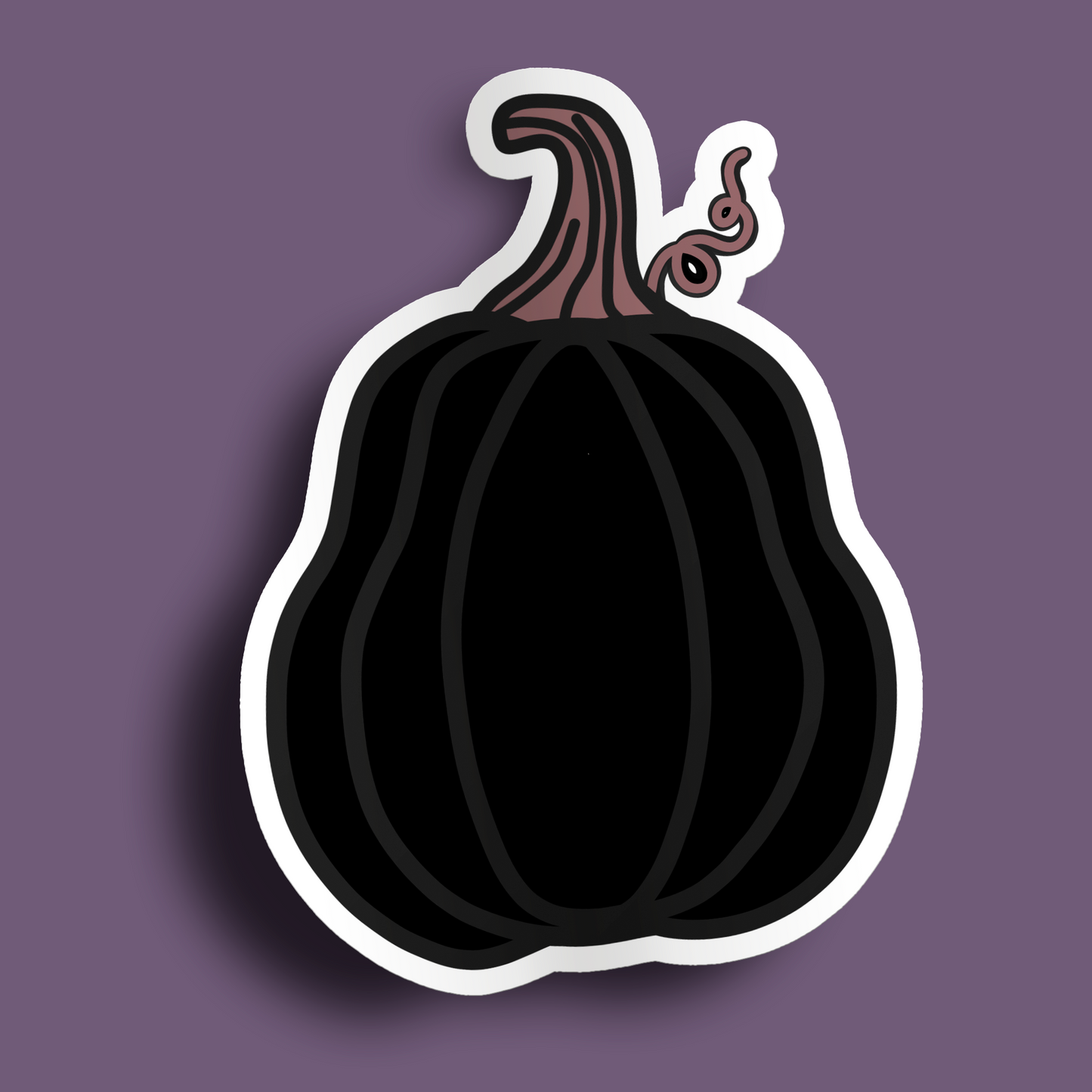 Black Pumpkin Stickers