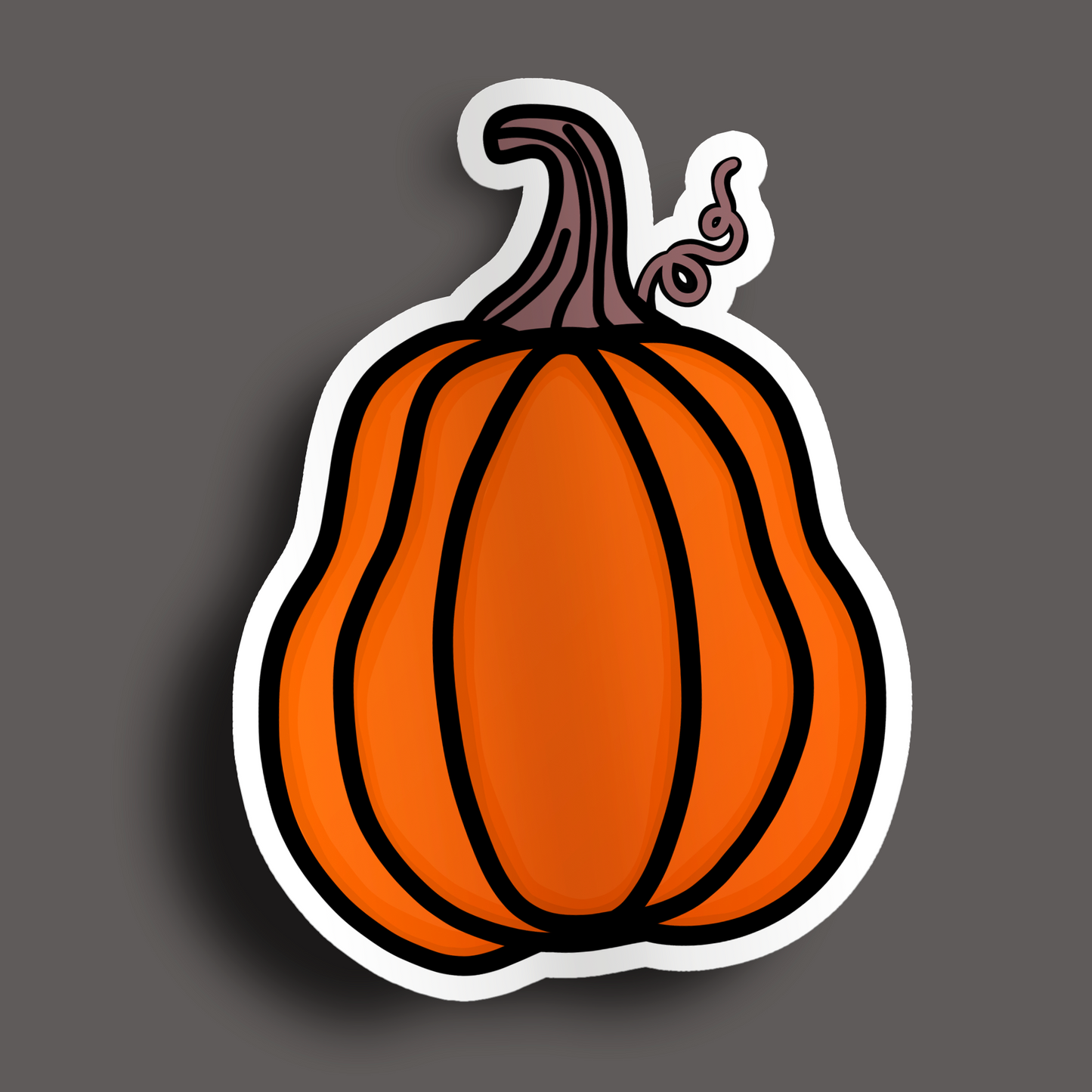 Orange Pumpkin Stickers