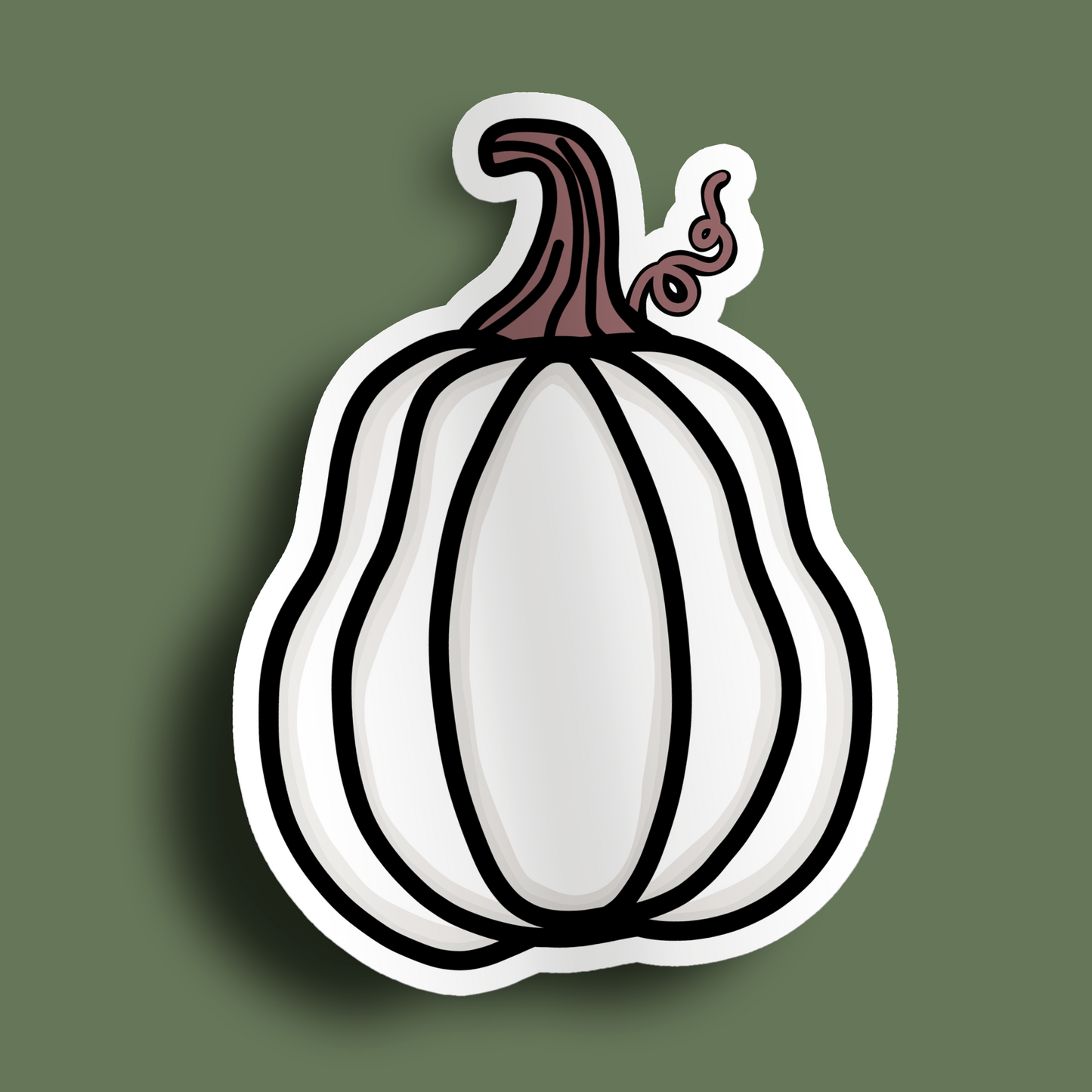 White Pumpkin Stickers