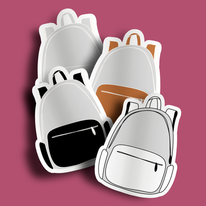 Backpack Sticker- Gray