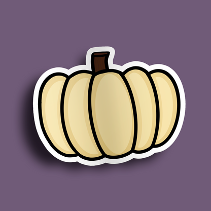 Cream Pumpkin Stickers