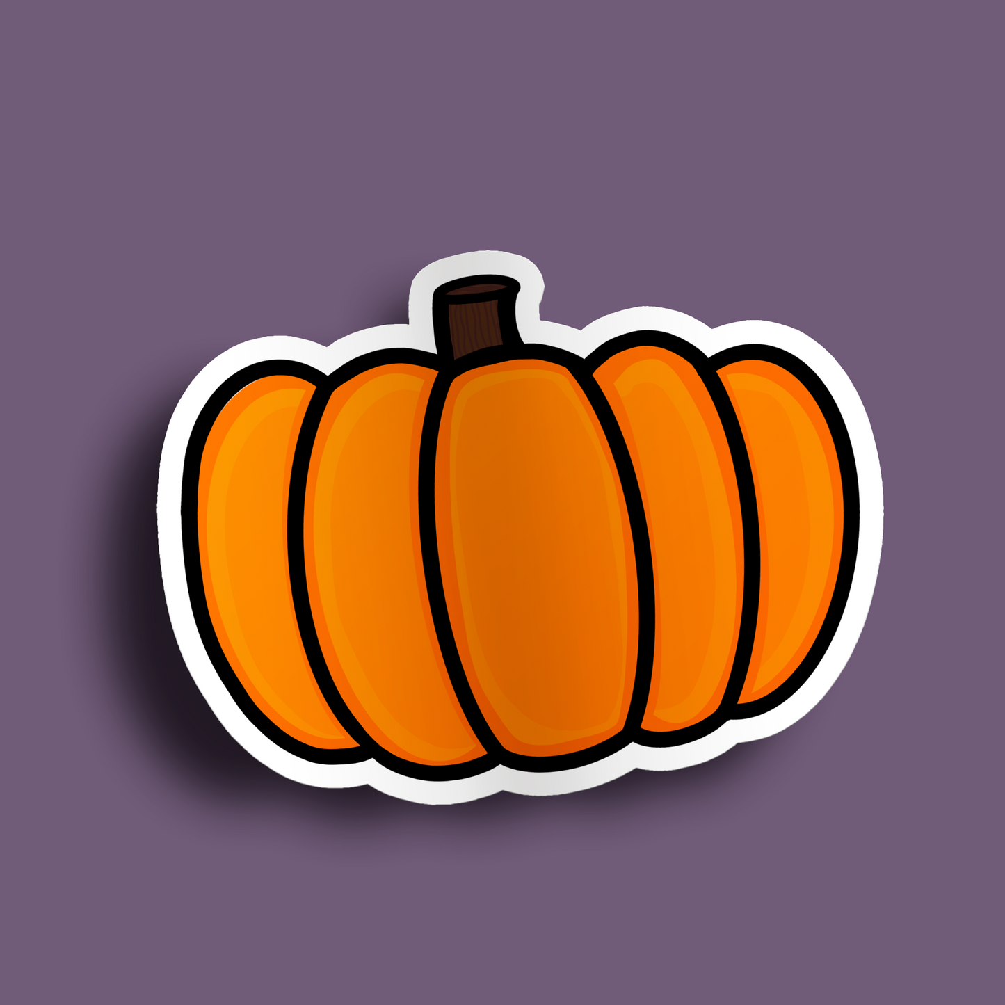 Orange Pumpkin Stickers