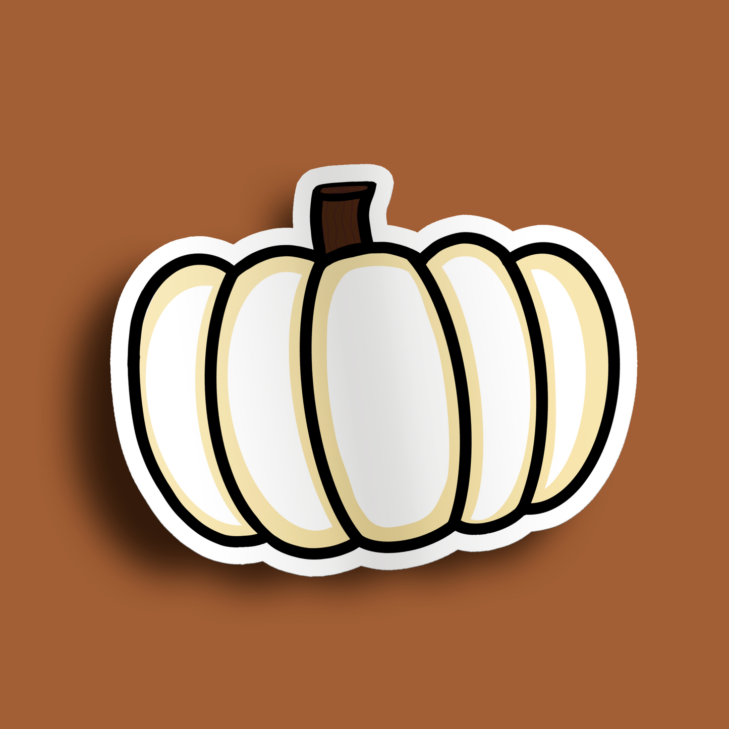 White Pumpkin Stickers