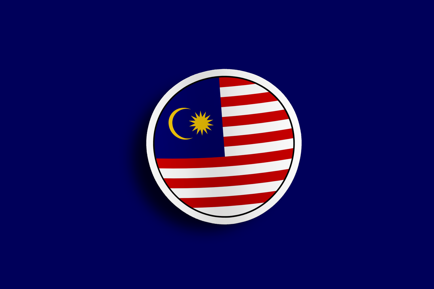 World Flag Stickers - Maritime Southeast Asia