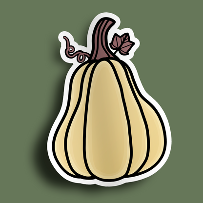 Cream Pumpkin Stickers