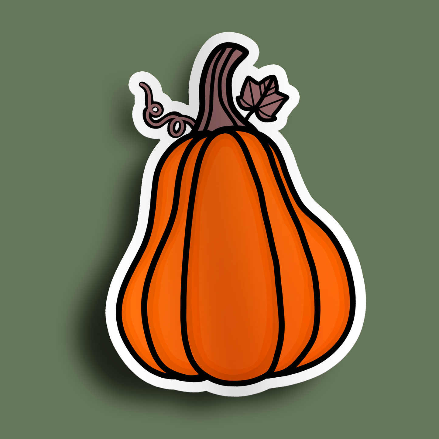 Orange Pumpkin Stickers