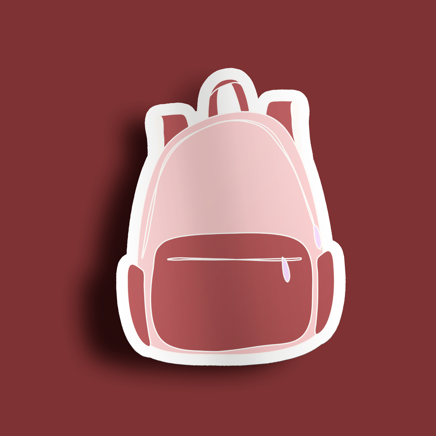 Backpack Sticker- Pink