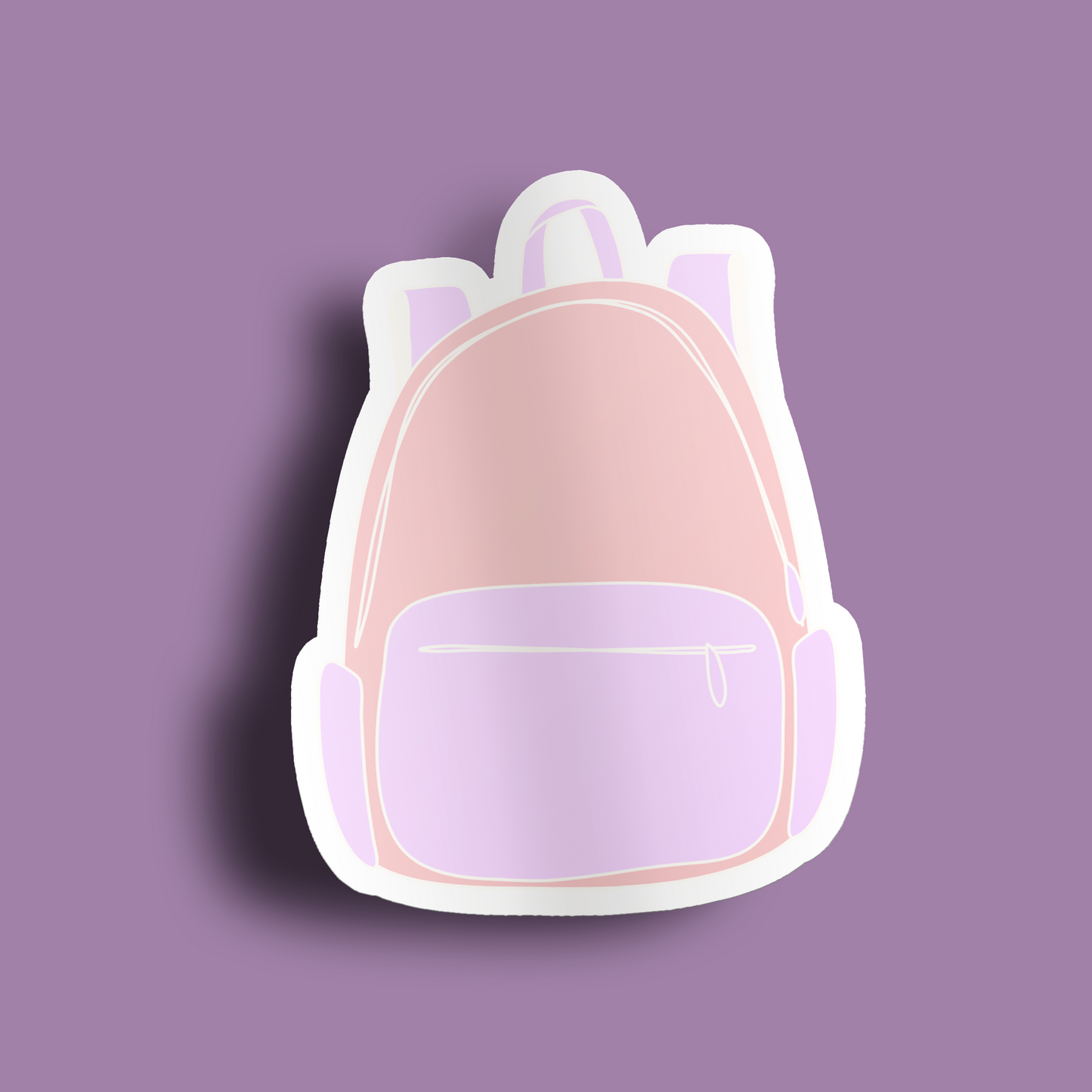 Backpack Sticker- Pink