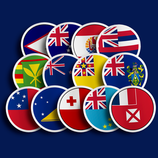 World Flag Stickers - Polynesia