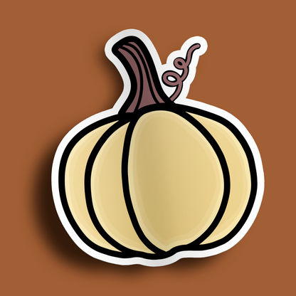 Cream Pumpkin Stickers