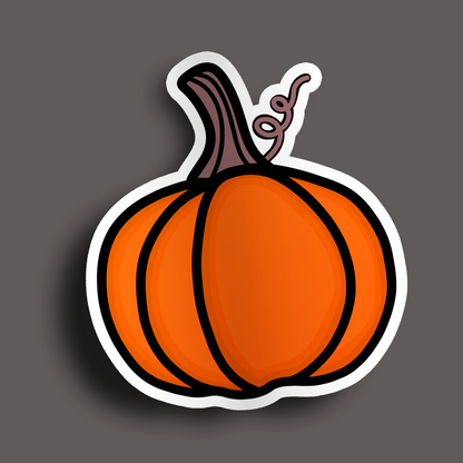 Orange Pumpkin Stickers