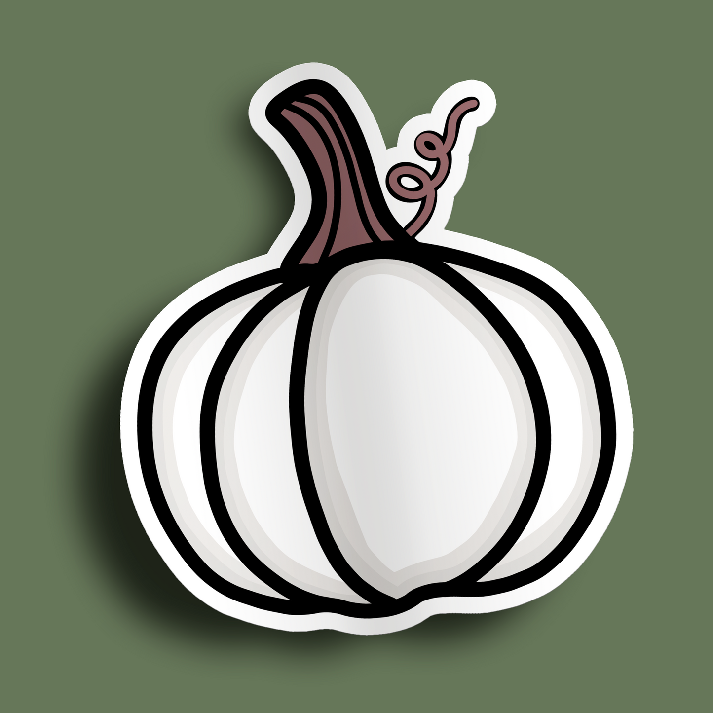 White Pumpkin Stickers