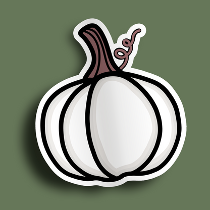 White Pumpkin Stickers