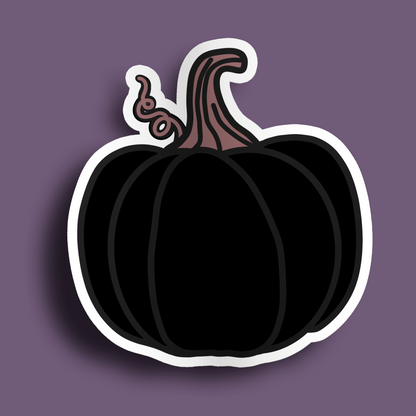 Black Pumpkin Stickers