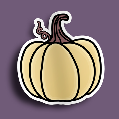 Cream Pumpkin Stickers