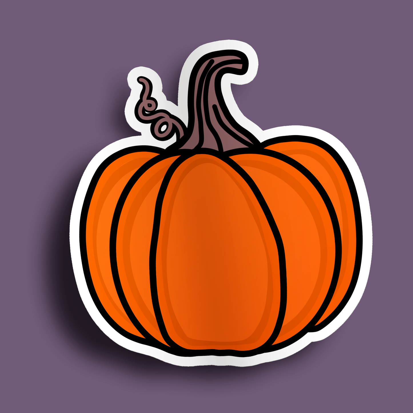 Orange Pumpkin Stickers