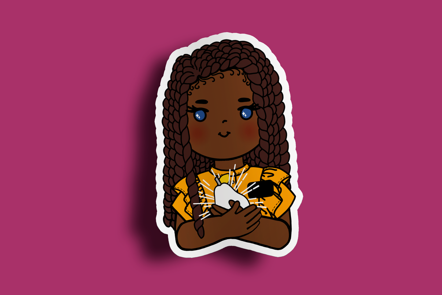 Fruit of Life 1.1 - Afro Sister Missionary Sticker