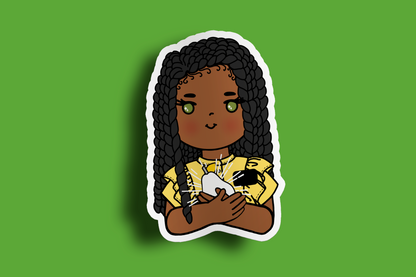 Fruit of Life 1.1 - Afro Sister Missionary Sticker