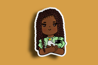 Fruit of Life 1.1 - Afro Sister Missionary Sticker