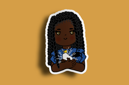 Fruit of Life 1.1 - Afro Sister Missionary Sticker