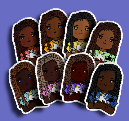 Fruit of Life 1.1 - Afro Sister Missionary Sticker