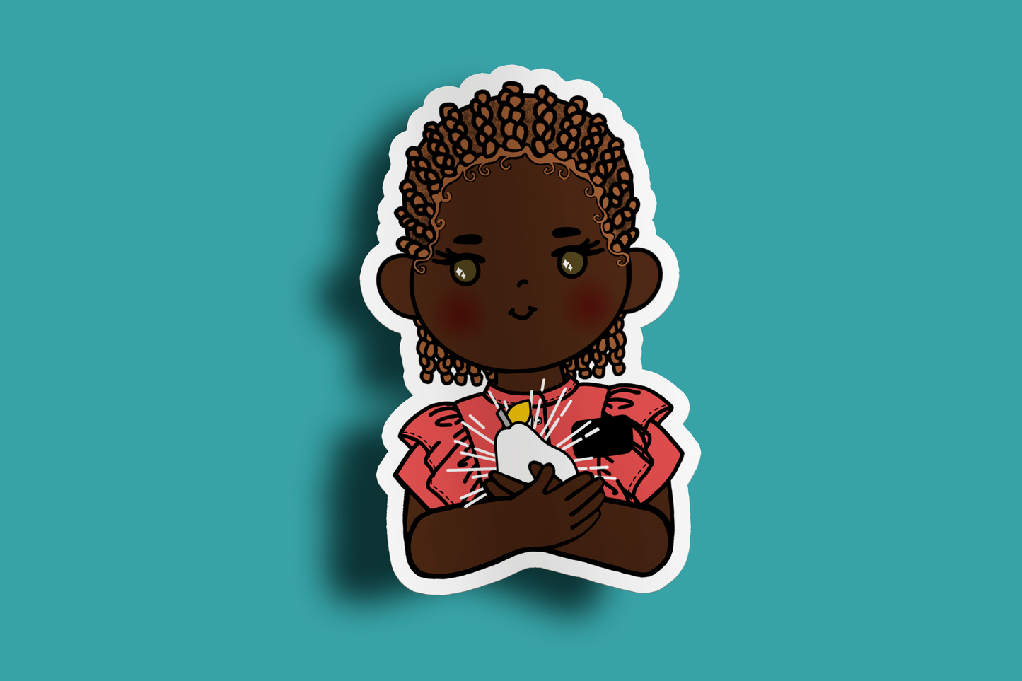 Fruit of Life 1.2 - Afro Sister Missionary Sticker