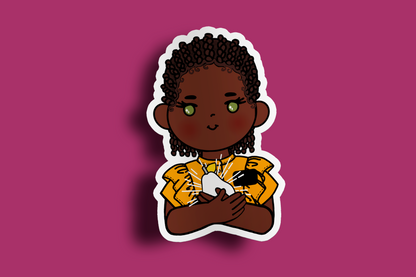 Fruit of Life 1.2 - Afro Sister Missionary Sticker